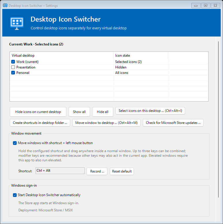 Settings for dragging windows with Ctrl and Alt